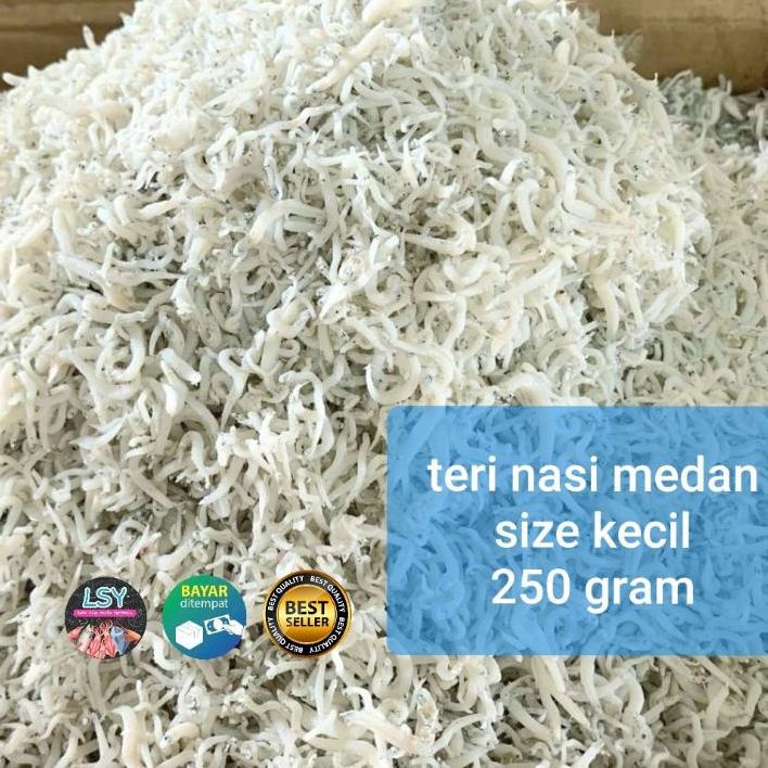 

Terbaru✔️✔️ikan asin teri nasi medan size kecil 250 gram