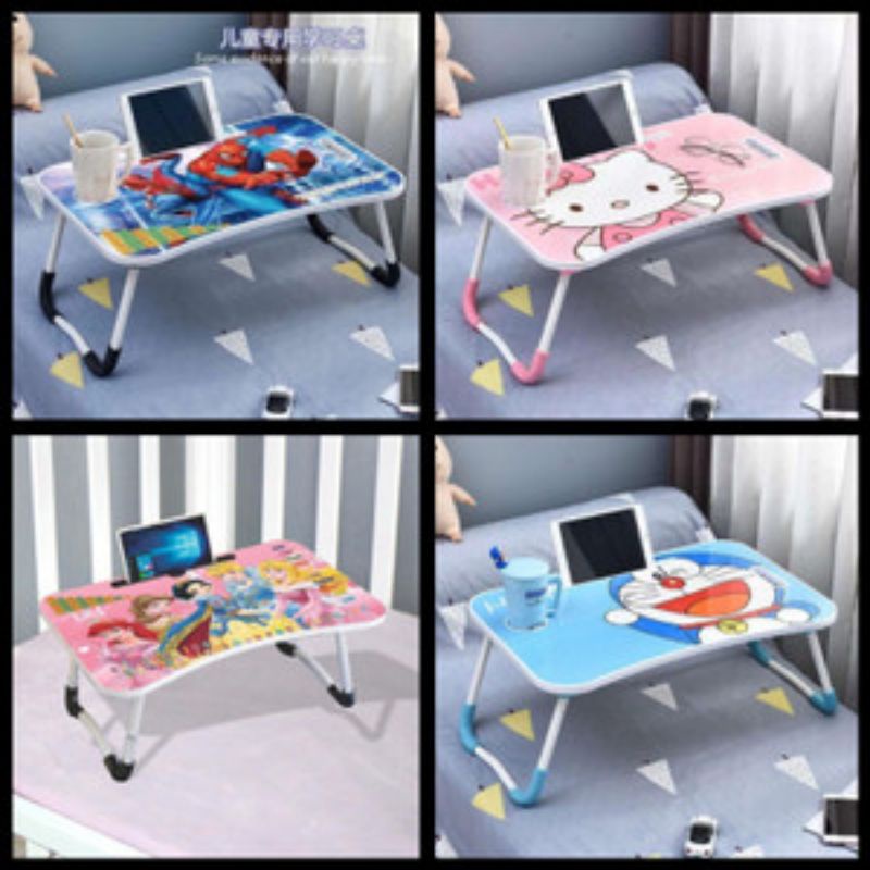 MEJA BELAJAR LIPAT KARAKTER PORTABLE