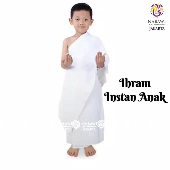 Kain Ihrom Anak Laki Laki Instan Baju Ihram Manasik Haji Anak SD