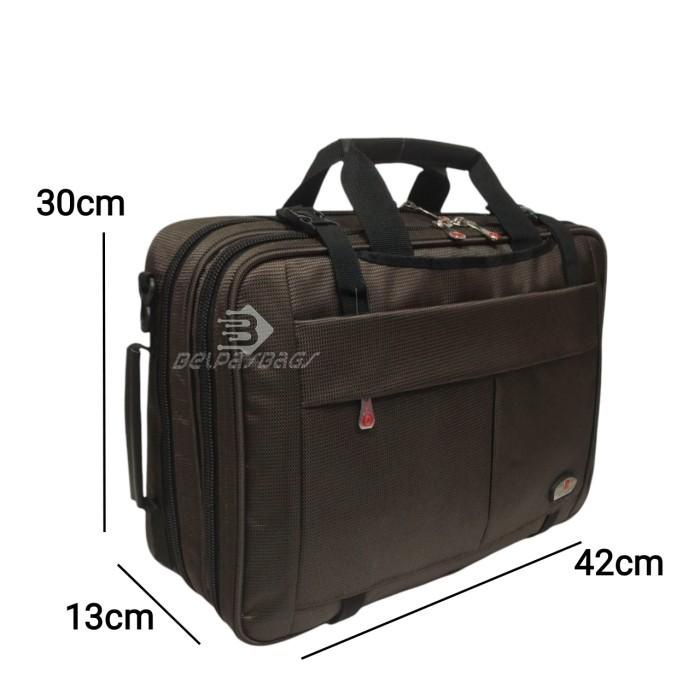 Tas kantor pria/selempang laptop tas kerja multi fungsi 3in polo ace