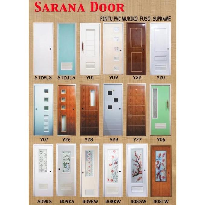 Pintu Sliding Door Pvc Motif Banyak Variatif Murah Denikass