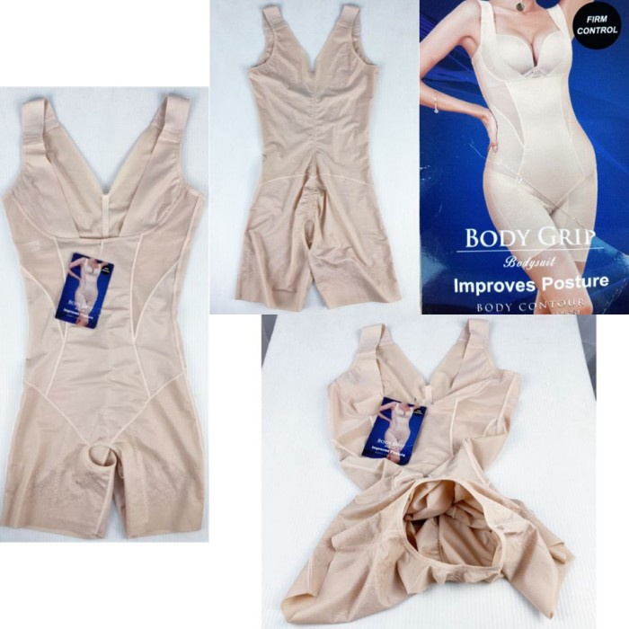 Korset Korset BodySuit BODY CONTOUR by SORELLA 9368 - Body Grip Improves - L, BRN(A5C5) BISA COD Kor