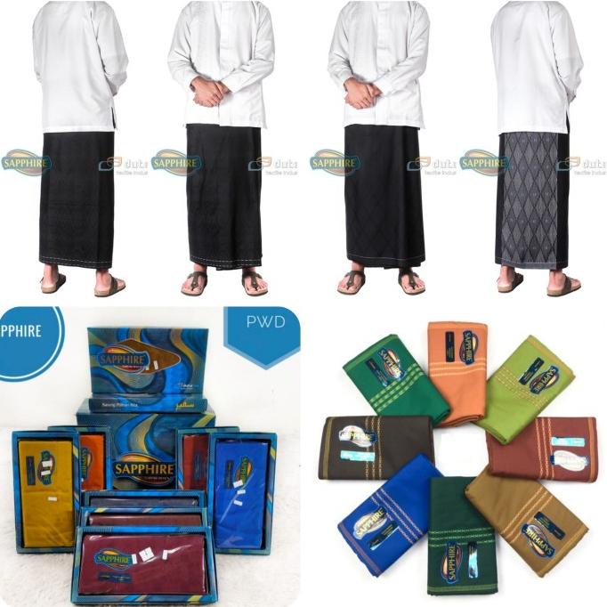 sarung Sapphire / safir dewasa hitam putih