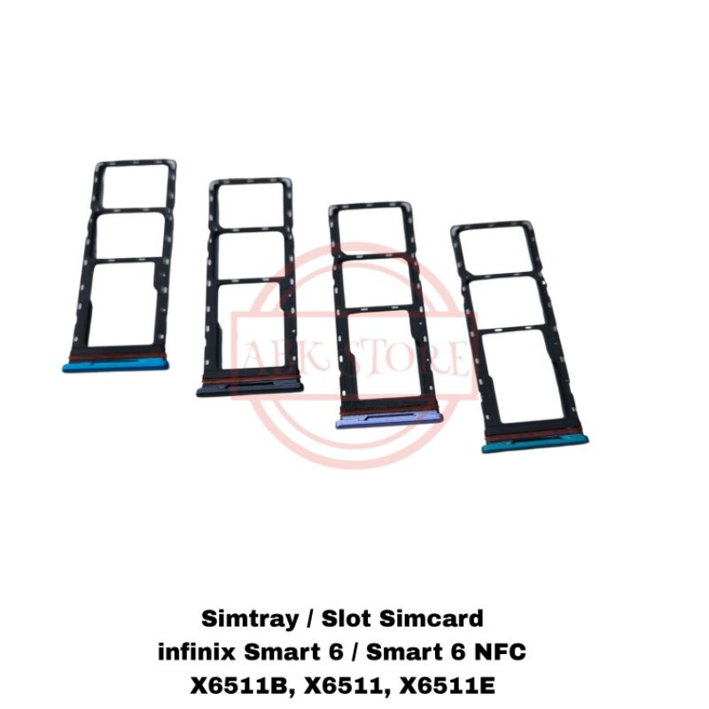 SIMTRAY SIMLOCK SLOT SIM INFINIX SMART 6 NFC X6511B, X6511, X6511E TEMPAT KARTU SIMCARD