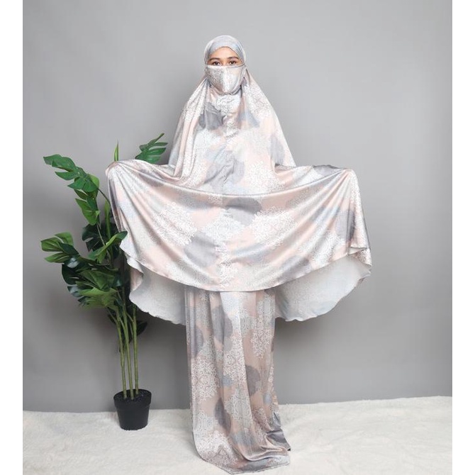 Mukena Traveling - Silk Premium Printing - Mini Pouch