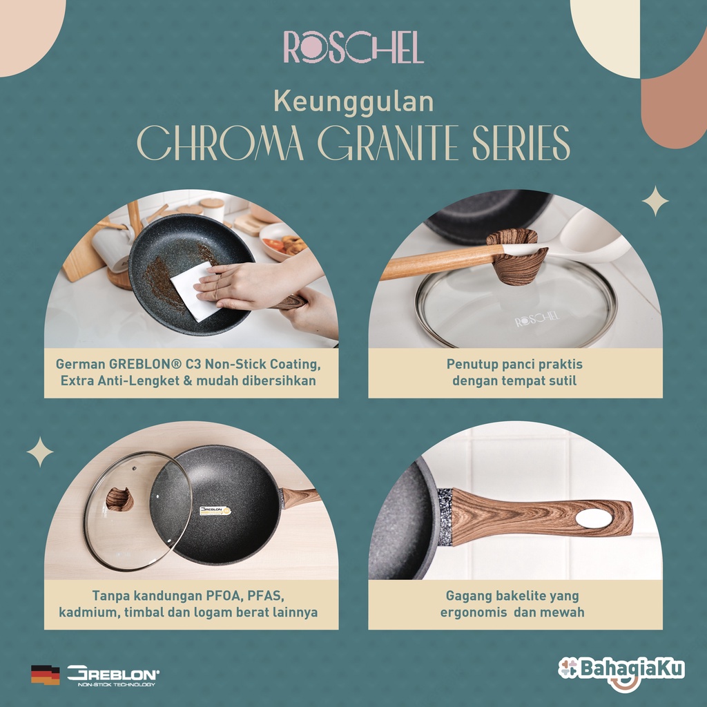 Chroma Series Granite Saucepan 18cm