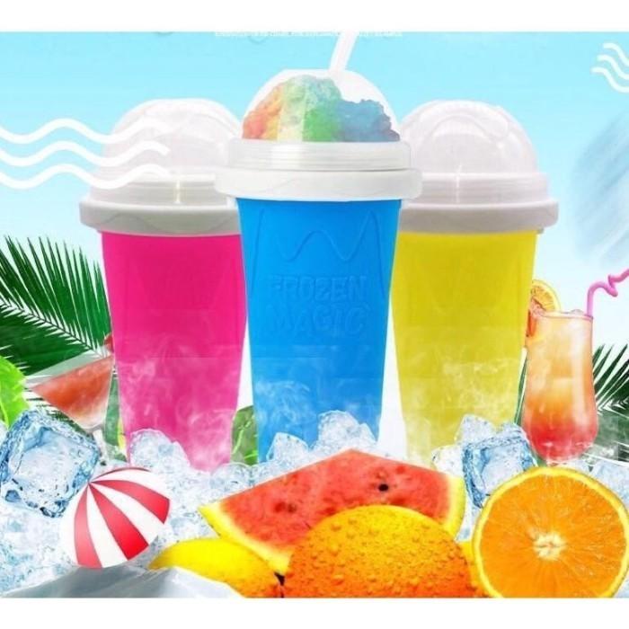 Best Seller Frozen Magic Cup Alat Pembuat Eskrim Slushy Cup Smooties Squeeze Cup