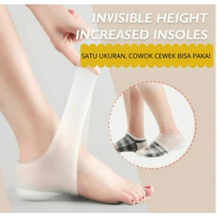 FMFIT Magic Sock Posture invisible kaos kaki gel silicone peninggi badan