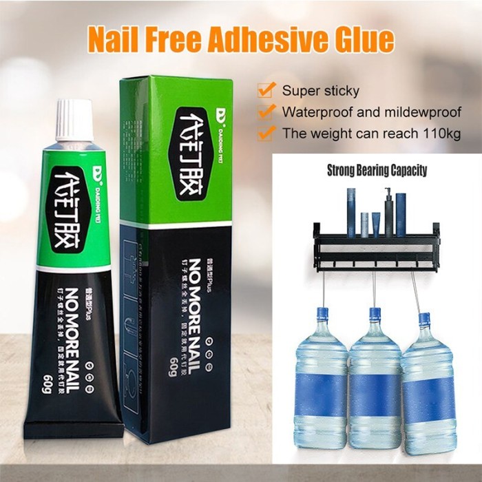 FMFIT Nail Free Glue Lem Pengganti Paku Super Kuat Perekat Dinding Serbaguna