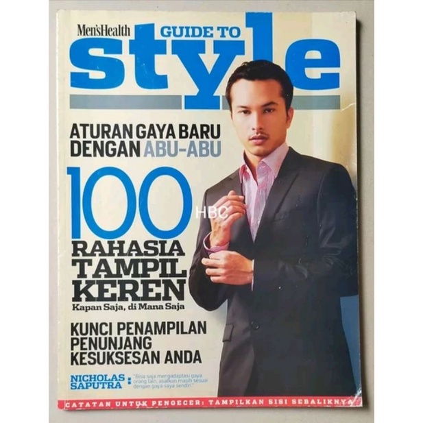 Majalah Mens Health April 2011 - Back Cover Nicholas Saputra