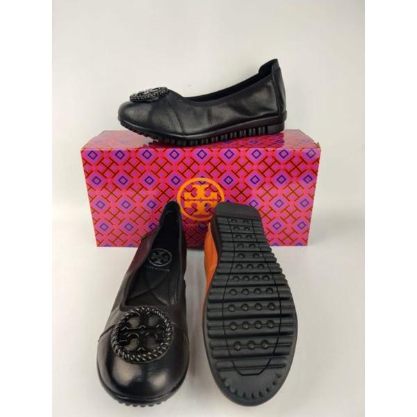SEPATU TORY BURCH HN-315 LOGO FLAT