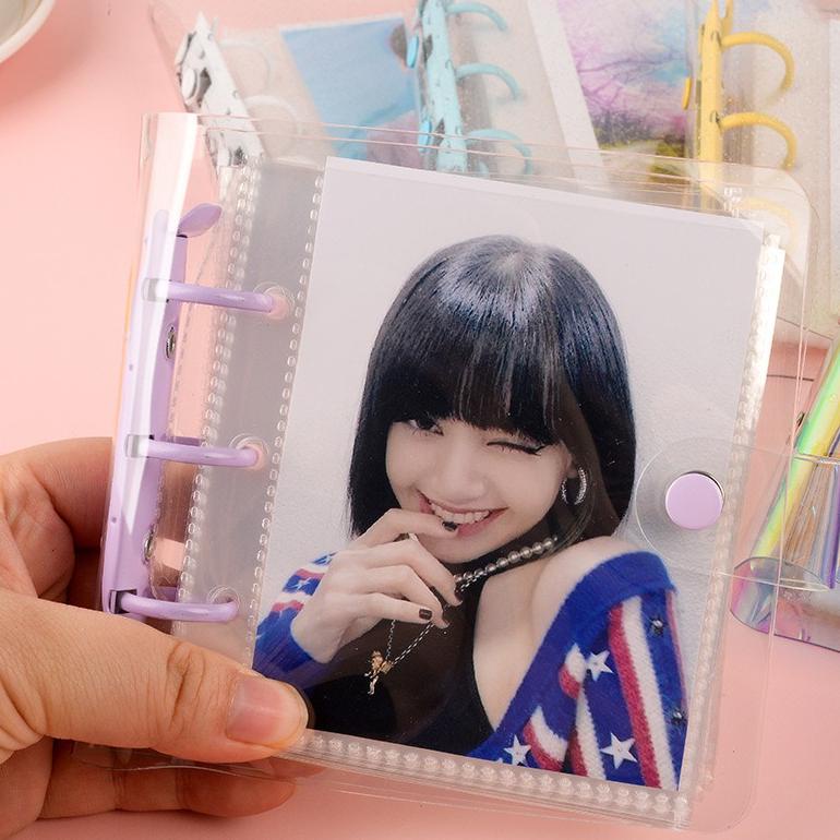 

4.4 Product HOT Cover Glittery Jelly Binder MPC Kpop Photocard Khusus MPC Card Mini / Journaling A7 Polaroid Foto Photo Card Kartu Emas Ganteng