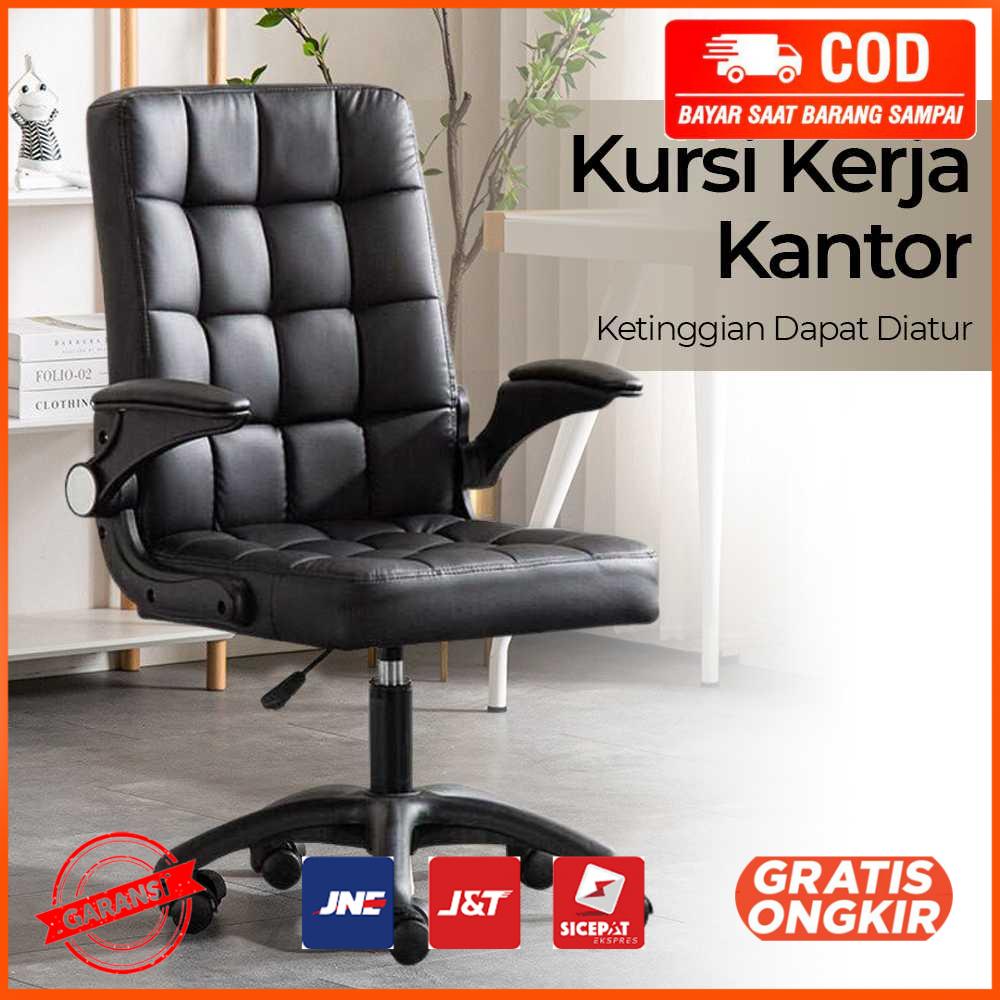 Kursi Kerja Kantor Office Chair Lift Swivel Leather C032