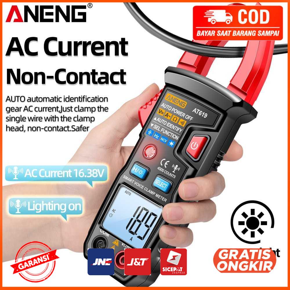 Digital Clamp Meter Voltage Tester Voice Broadcast 4000 Count AT619