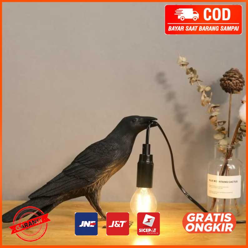 Lampu Meja Hias LED Model Burung Gagak Warm White 4W 5499T
