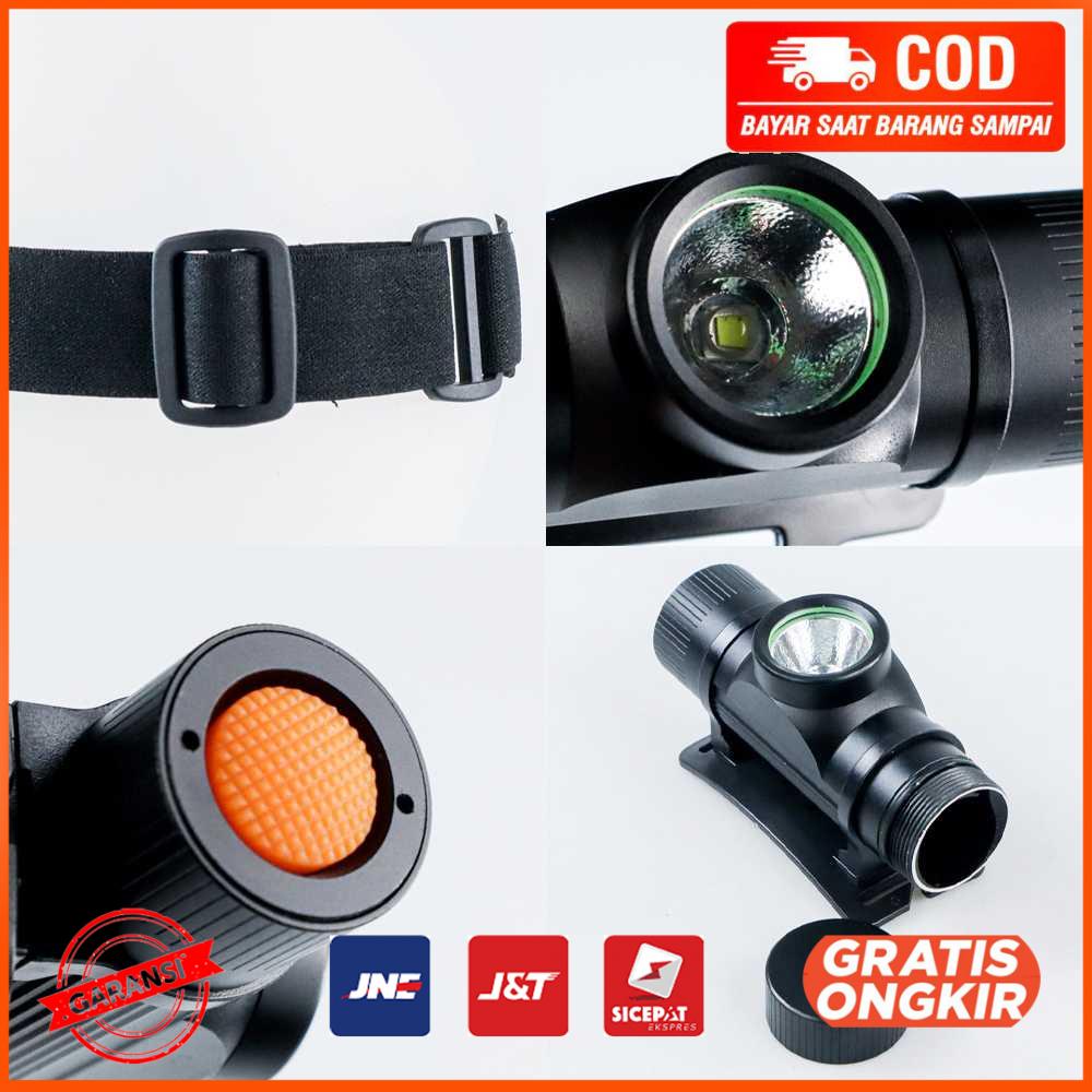 Headlamp High Power LED CREE XM-L2 USB Rechargeable 30 W TP15