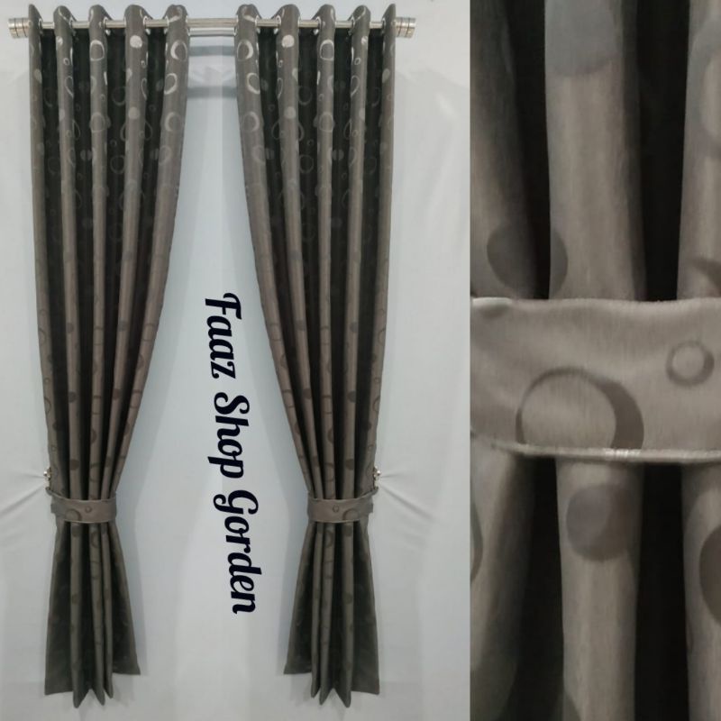 Gorden Jendela Dan Pintu Minimalis Gorden Motif Polkadot Hordeng Model Smokring Gorden Embos Ruang