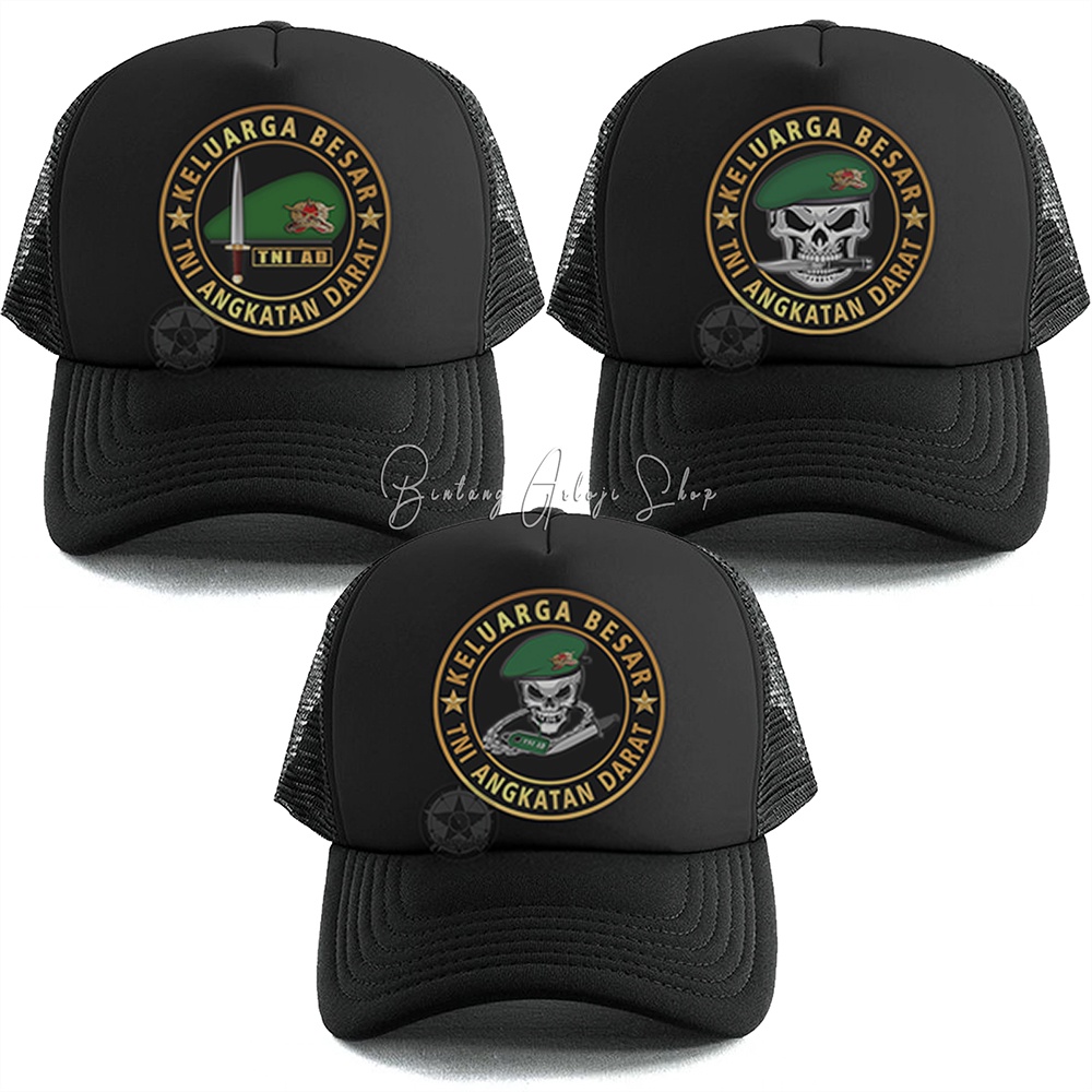 Topi Custom Keluarga Besar TNI Angkatan Darat Exclusive Gold