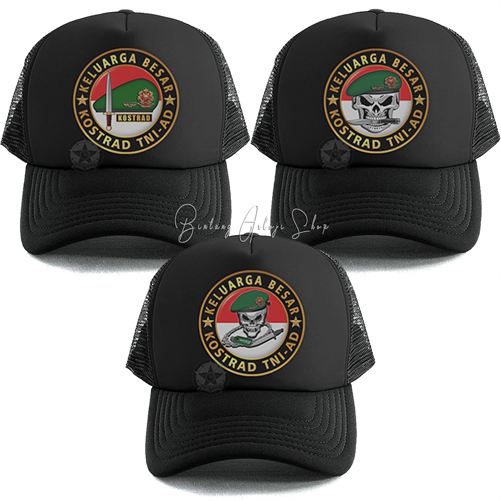 Topi Custom Keluarga Besar Kostrad TNI-AD  Exclusive Gold