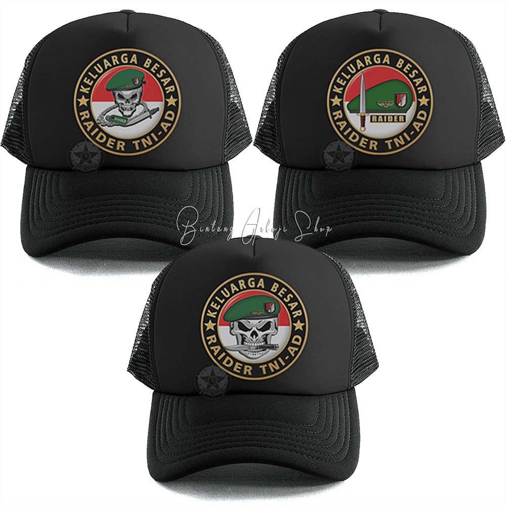 Topi Skull Keluarga Besar Raider TNI-AD Istimewa &amp; Murmer