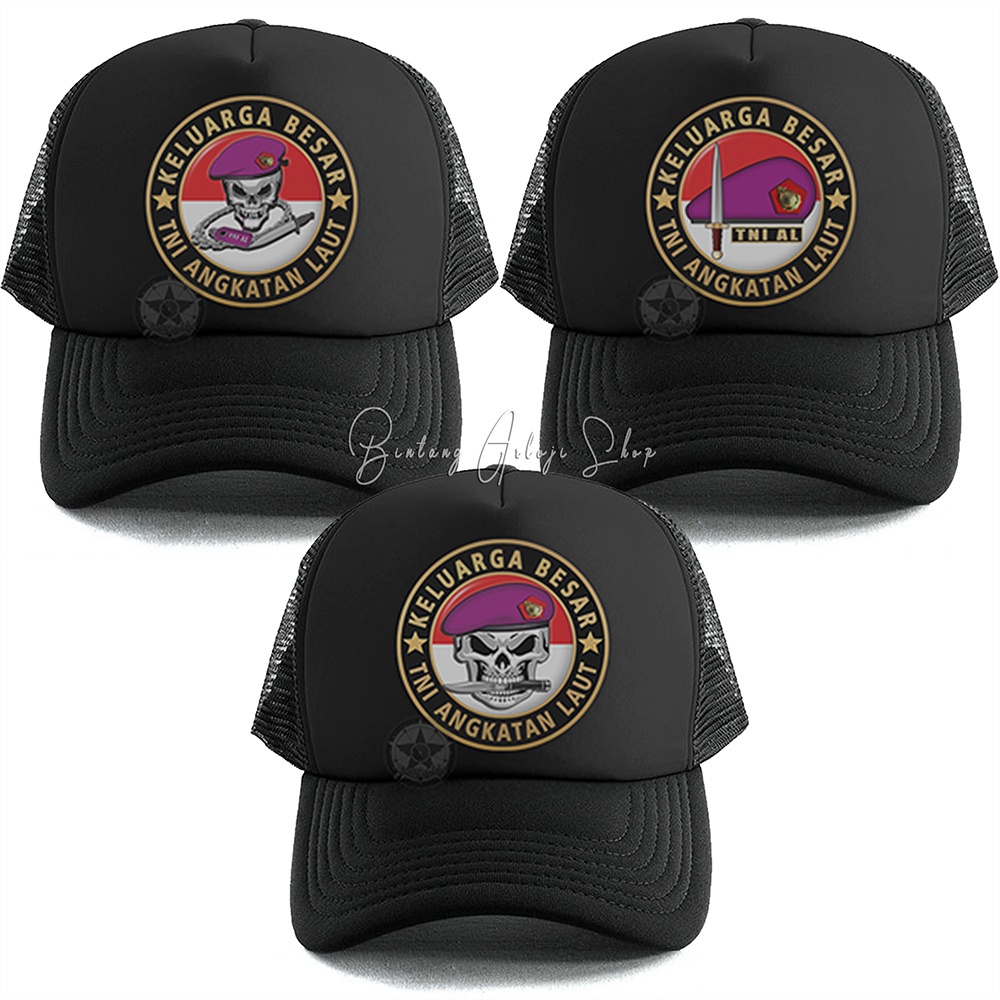 Topi Skull Keluarga Besar TNI Angkatan Laut Istimewa &amp; Murmer