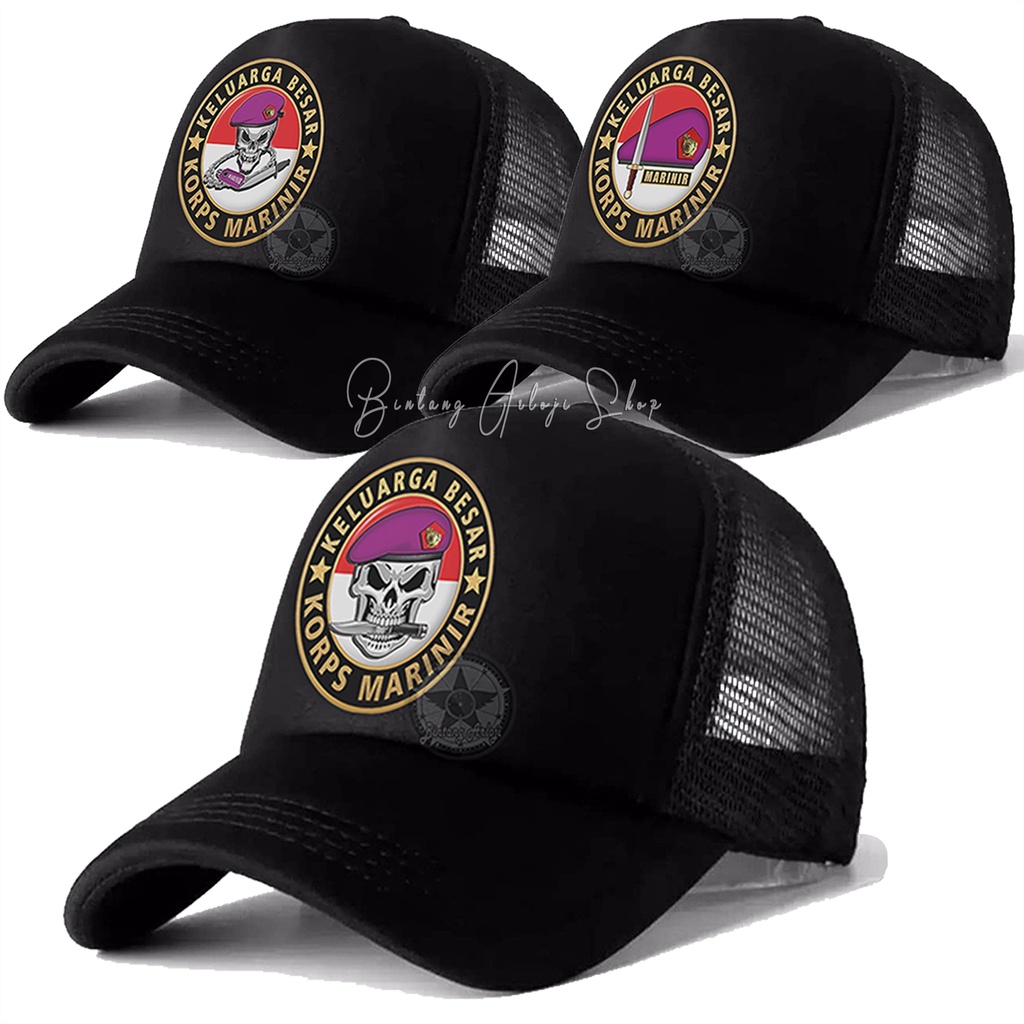 Topi Skull Keluarga Besar Korps Marinir Istimewa &amp; Murmer