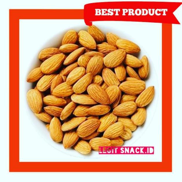 

5.5 Promo Brand Kacang Almond Roasted Kupas Tanpa Kulit Almond 500gr