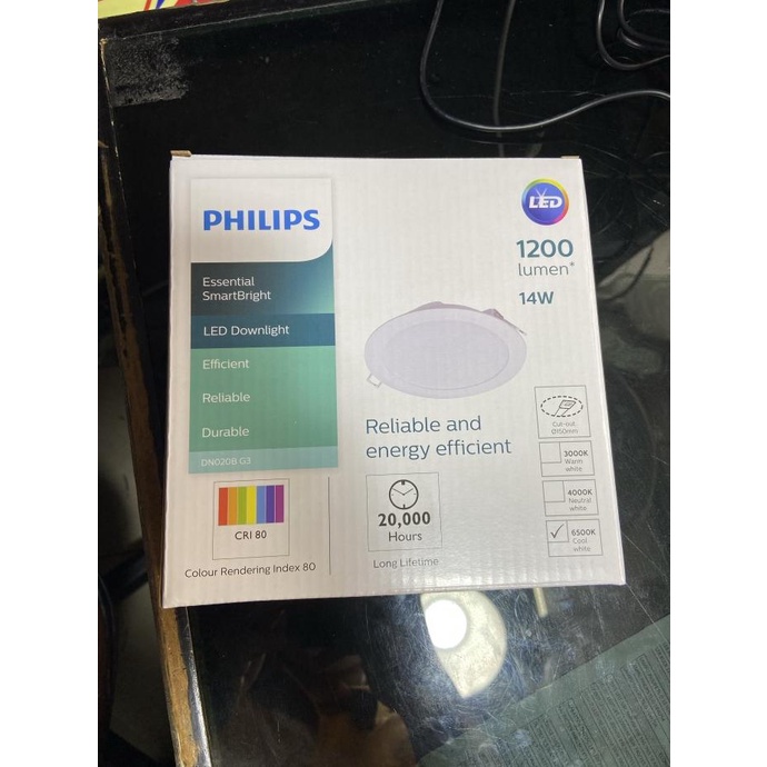 Lampu Downlight Panel LED Philips 15watt 15W DN020B