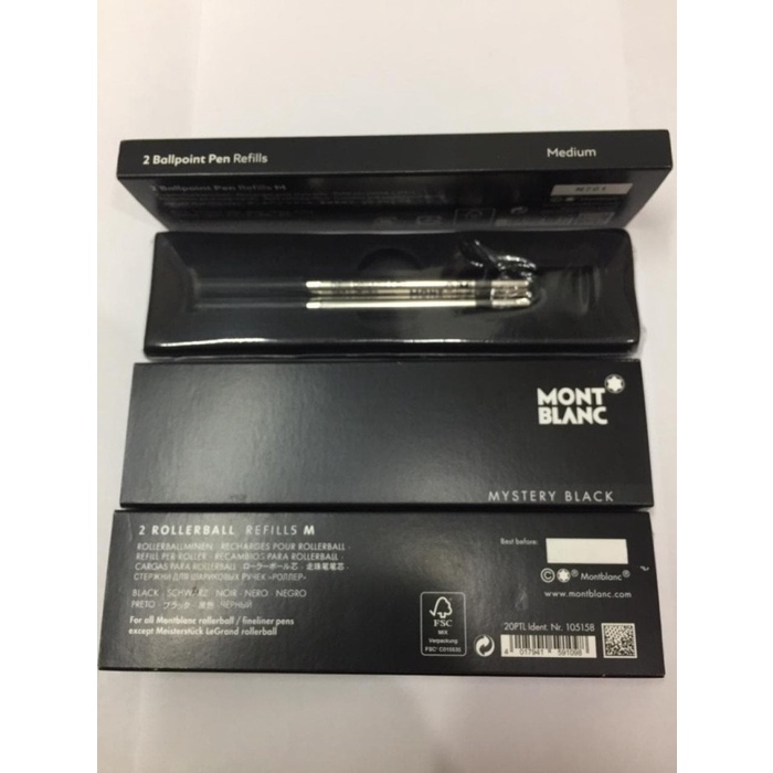 

TERLARIS Isi Pulpen Refill Montblanc Original Ballpoint Black /ALAT TULIS AESTHETIC/ALAT TULIS