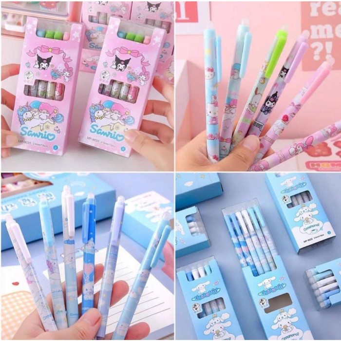 

BISA COD Set Pulpen Pen Gel Bisa Hapus Sanrio Cinnamoroll (Set Isi 12) /ALAT TULIS AESTHETIC/ALAT