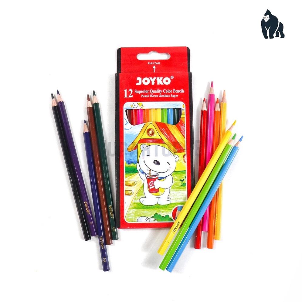 

↓ Pensil 12 Warna Panjang Joyko / Color Pencil CP-12PB Colouring Hexagonal Grip [1 SET] Super Promo