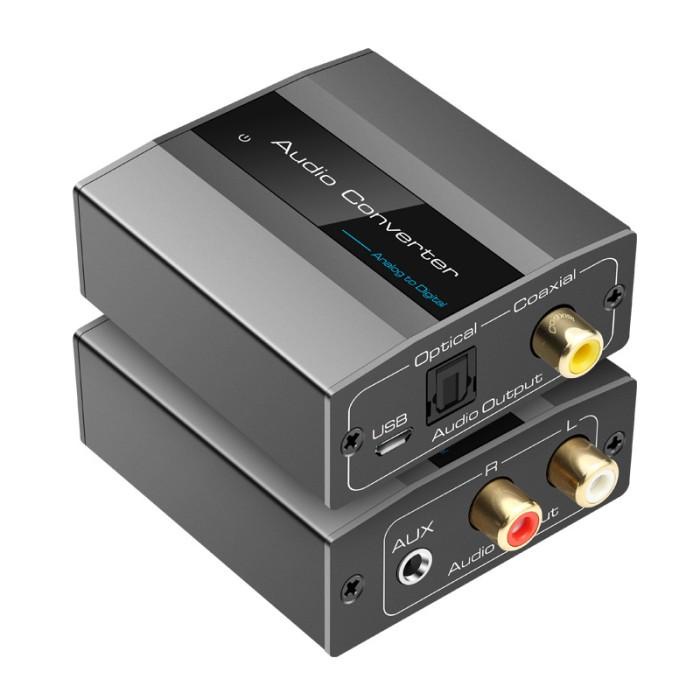 Terlaris Avpro Avq049 Analog To Digital Audio Converter Adc 48Khz Rca & 3.5Mm
