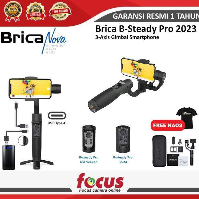Brica B-Steady Pro 2023 3-Axis Gimbal Smartphone