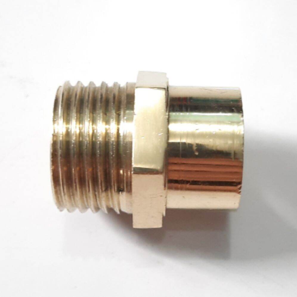 Sok kran Pendek Drat dalam 1/2&quot; x Drat Luar 1/2&quot; Brass Double nepel