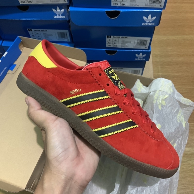 ADIDAS BERN ARCHIVE CITY SERIES EXCLUSIVE RED & BLUE GOLD BNIB