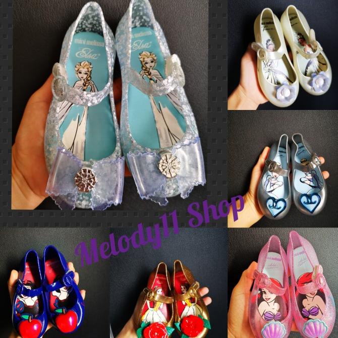 Sepatu Anak Mini Melissa Disney Princess/Jelly shoe Minimelissa Elsa