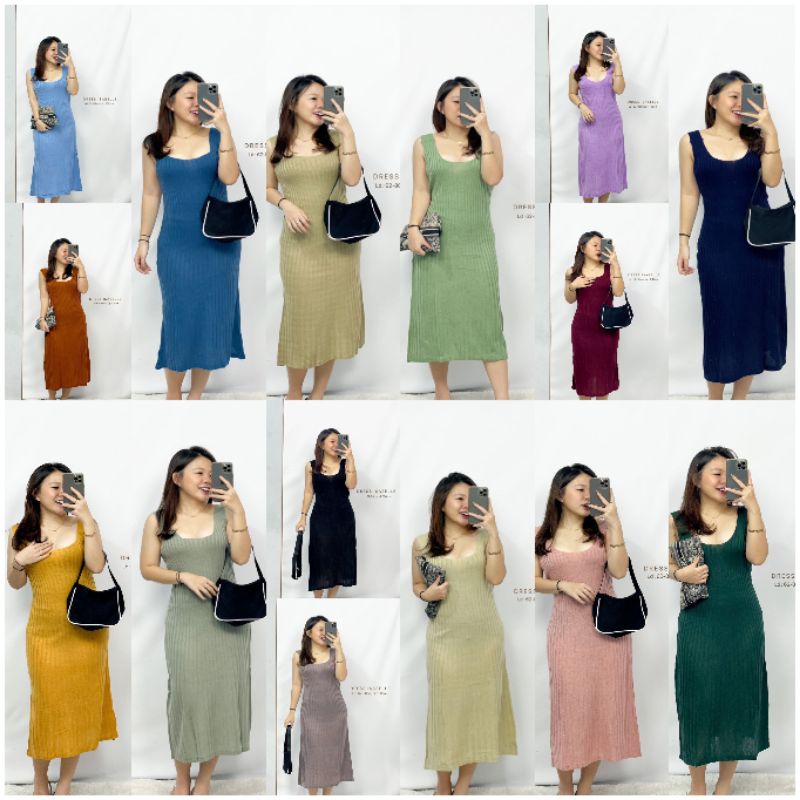 DRESS ISABELLE RAJUT DRESS RAJUT PANJANG KNIT LONG DRESS RAJUT PAKAIAN WANITA DRESS RAJUT WANITA 12