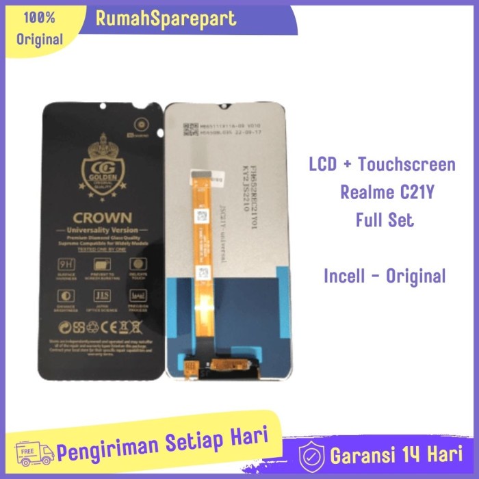 LCD + TOUCHSCREEN REALME C21Y ORI FULL SET ORIGINAL TERBARU