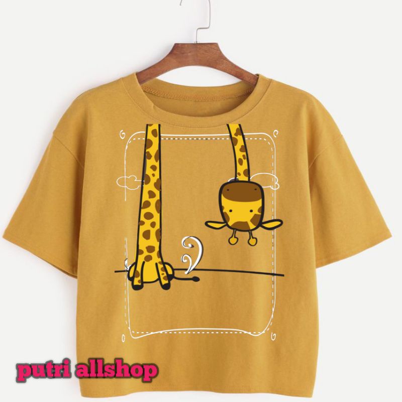 Baju kaos anak jerapah