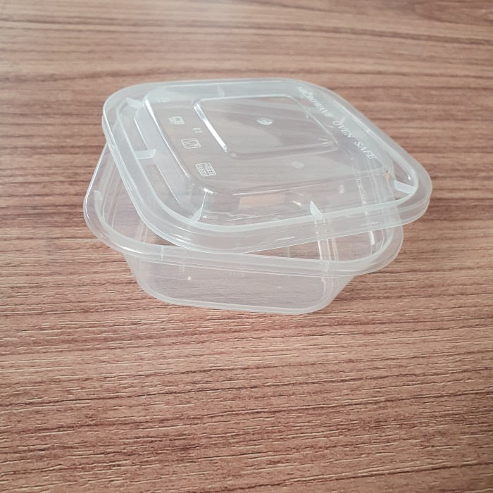 Kotak Plastik 750ml Thinwall sq Persegi Square 750 ml box DM