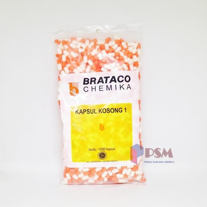 Terlaris Bungkus / Cangkang Kapsul Kosong Ukuran 1 - Brataco