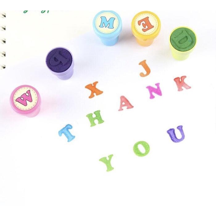 

Stempel huruf abc besar, stamp anak murah meriah, stamp utk belajar