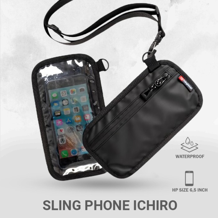 dompet pria TAS DOMPET KARTU HP GANTUNG SLING PHONE HANGING WALLET PRIA WATERPROOF - ICHIRO(U3X2) do