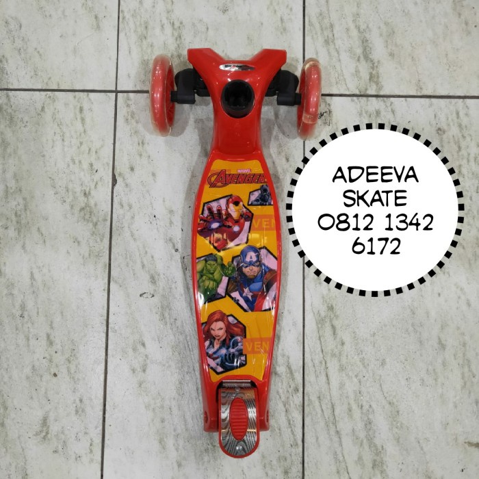 21st Kickboard Scooter - Otoped Anak - Skuter Anak - Scooter Anak - Avengers (J7Y5) Sekuter Roda 3 B