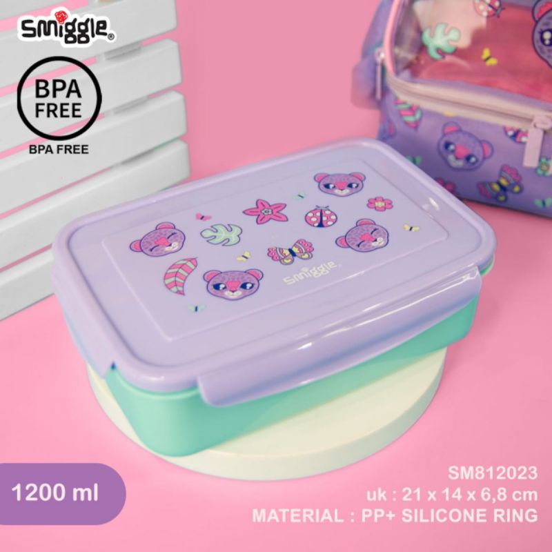 Lunchbox smiggle 3sekat 1200ml