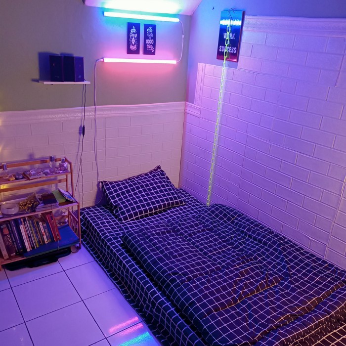 Sprei sprei 120x200 aesthetic korea kotak hitam putih seprei homemade murah - Hitam(C6F0) Sprei Wate