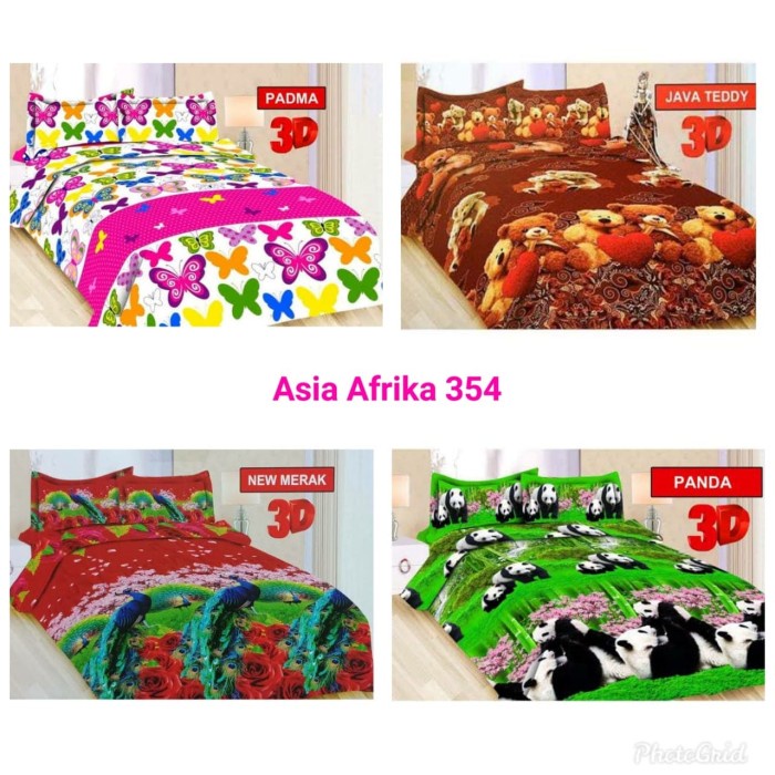 Sprei SEPREI BONITA UK.180x200 MOTIF: PADMA, JAYA TEDDY, NEW MERAK DAN PANDA - no.1. 180x200(O0N9) S