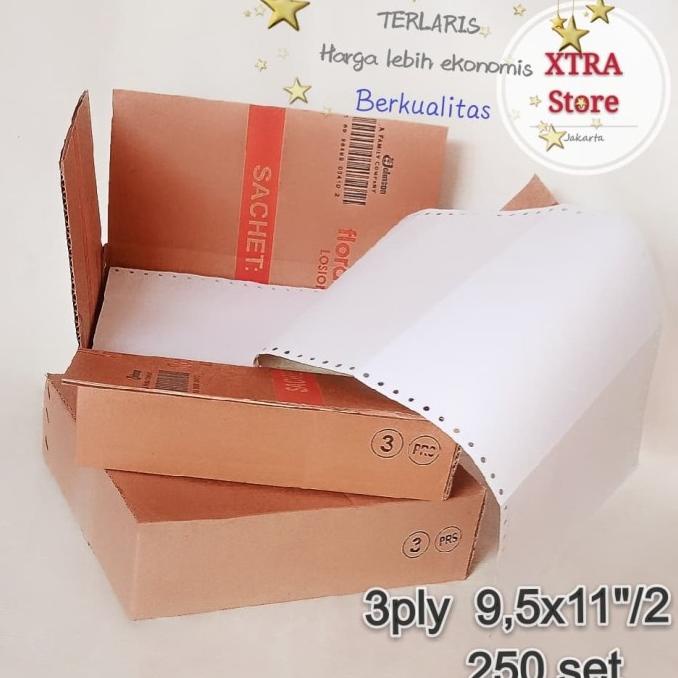 

Ecer Kertas Continuous Form 3Ply Ncr Isi 500 Sets 9.5X11Dibagi 2