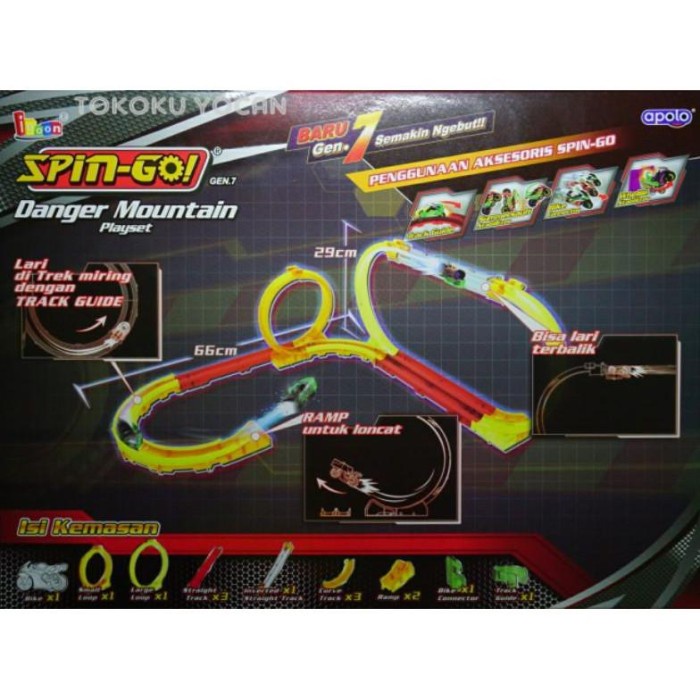 Flash Sale Lintasan / Track Apolo Spin Go Danger Mountain Jalanan Spin Go Terlaris