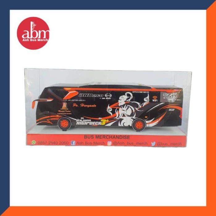 Promo Miniatur Bus / Miniatur Bis Papercraft Po Haryanto Black Bees Termurah